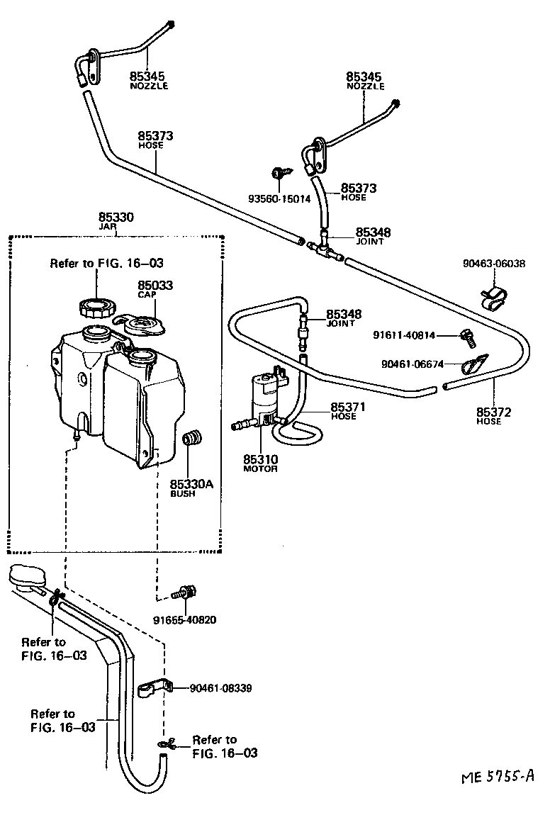 85330-20120 JAR ASSY, WINDSHIELD WASHER product image