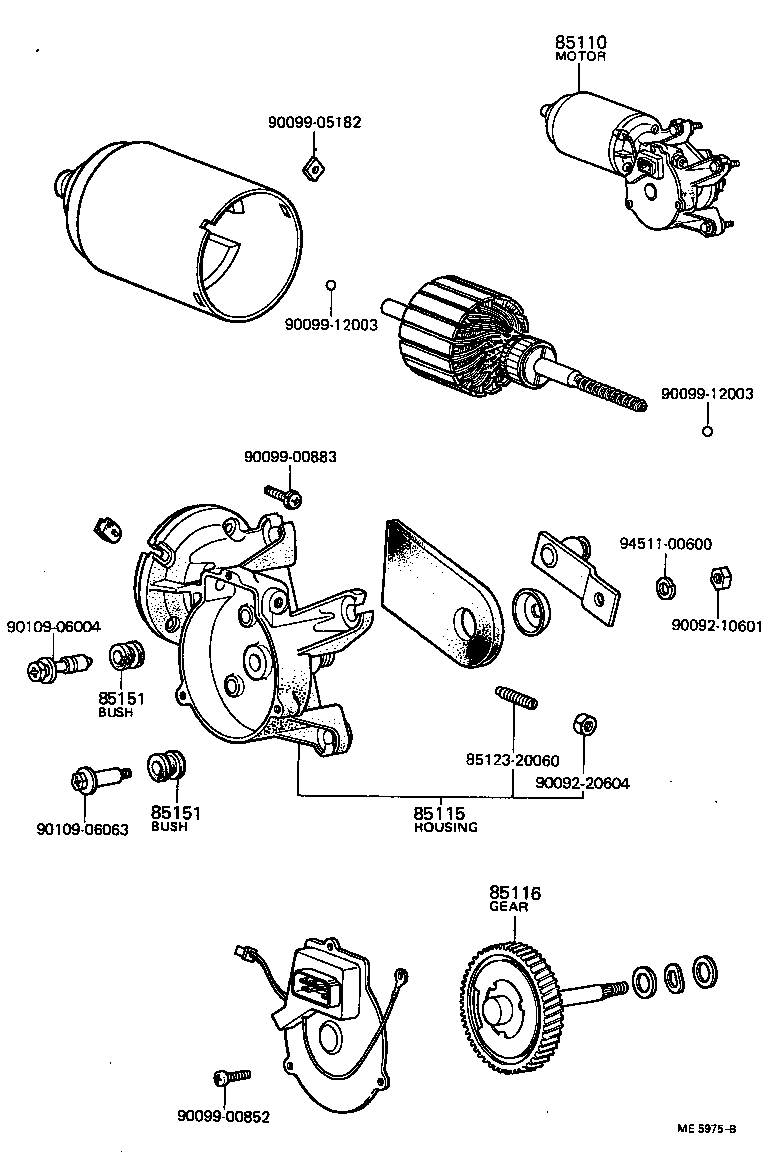 85160-20040 LINK ASSY, WINDSHIELD WIPER product image