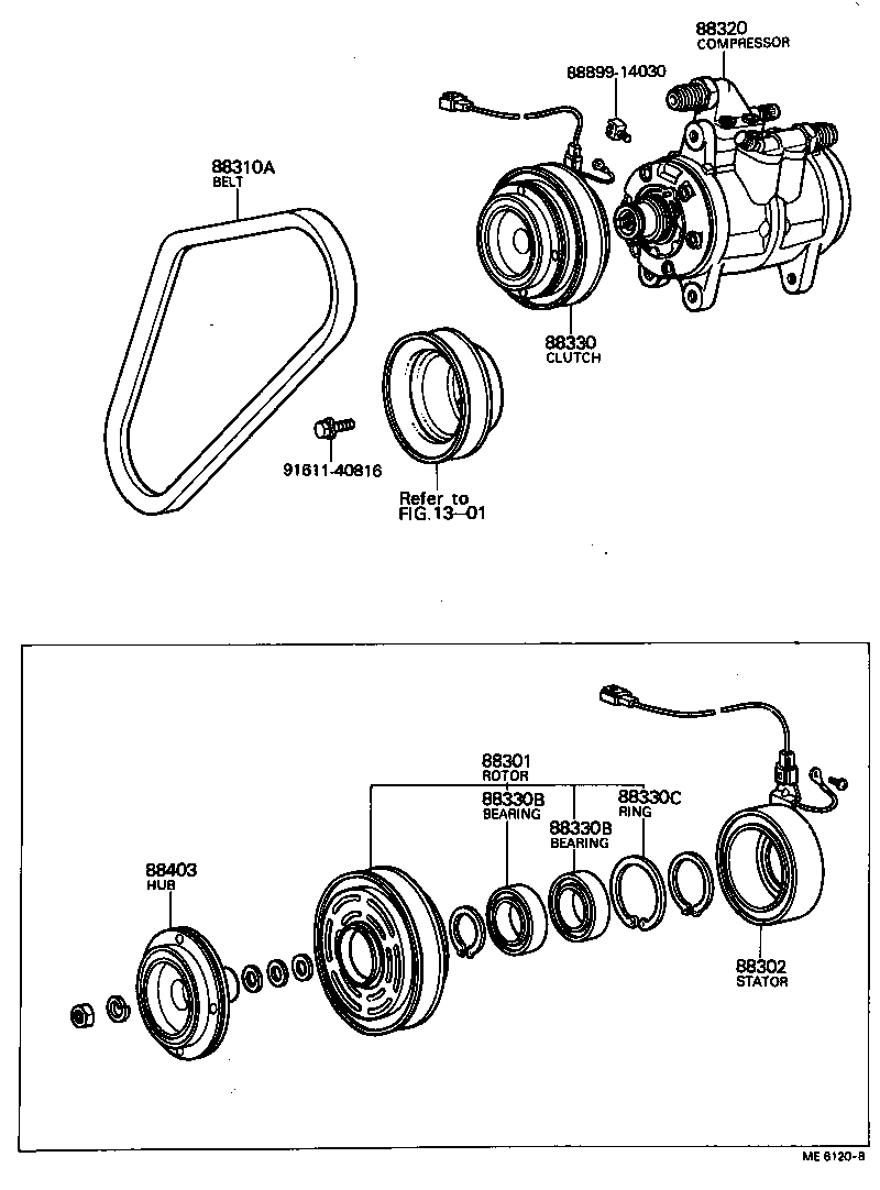 88320-22150 COMPRESSOR ASSY, COOLER product image