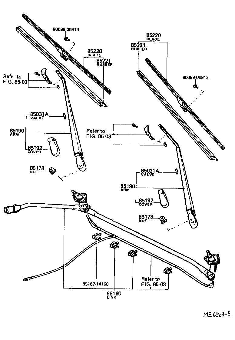 85110-14150 MOTOR ASSY, WINDSHIELD WIPER product image