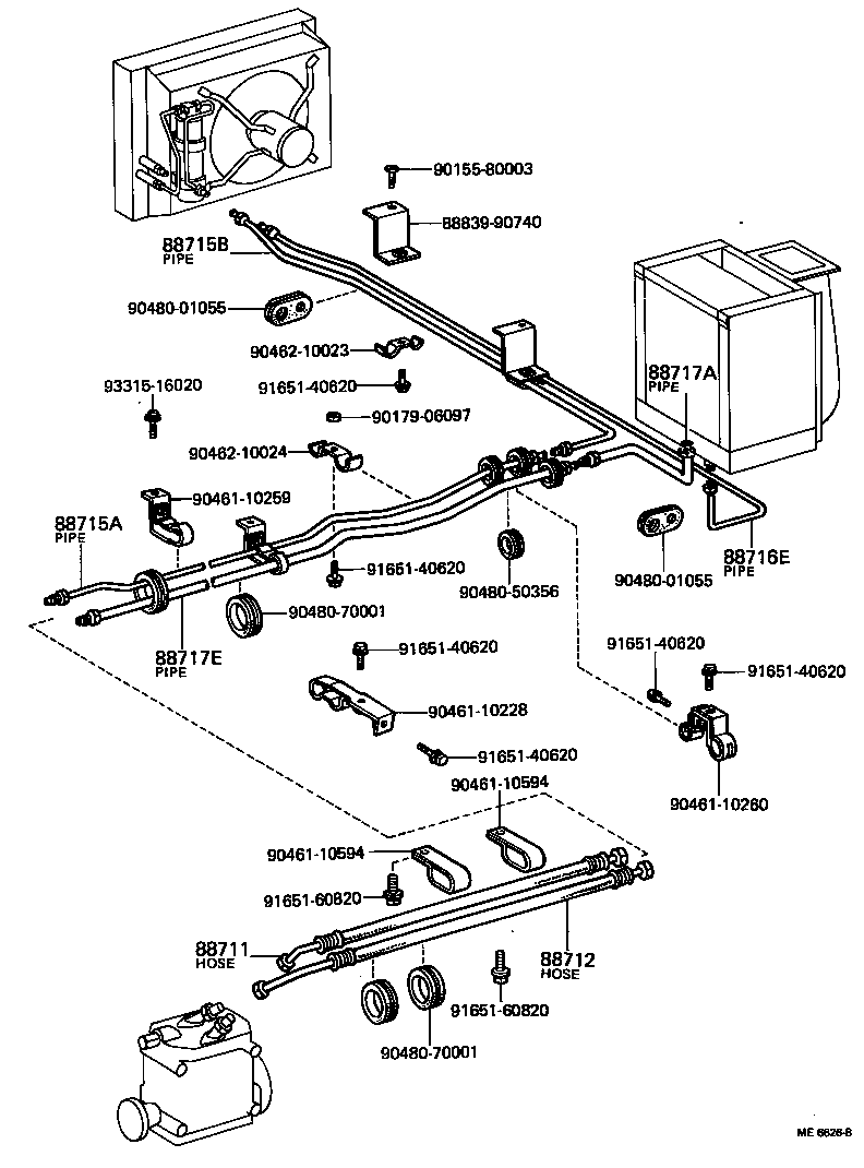 88550-36070 MOTOR ASSY, BLOWER (FOR CONDENSER) product image