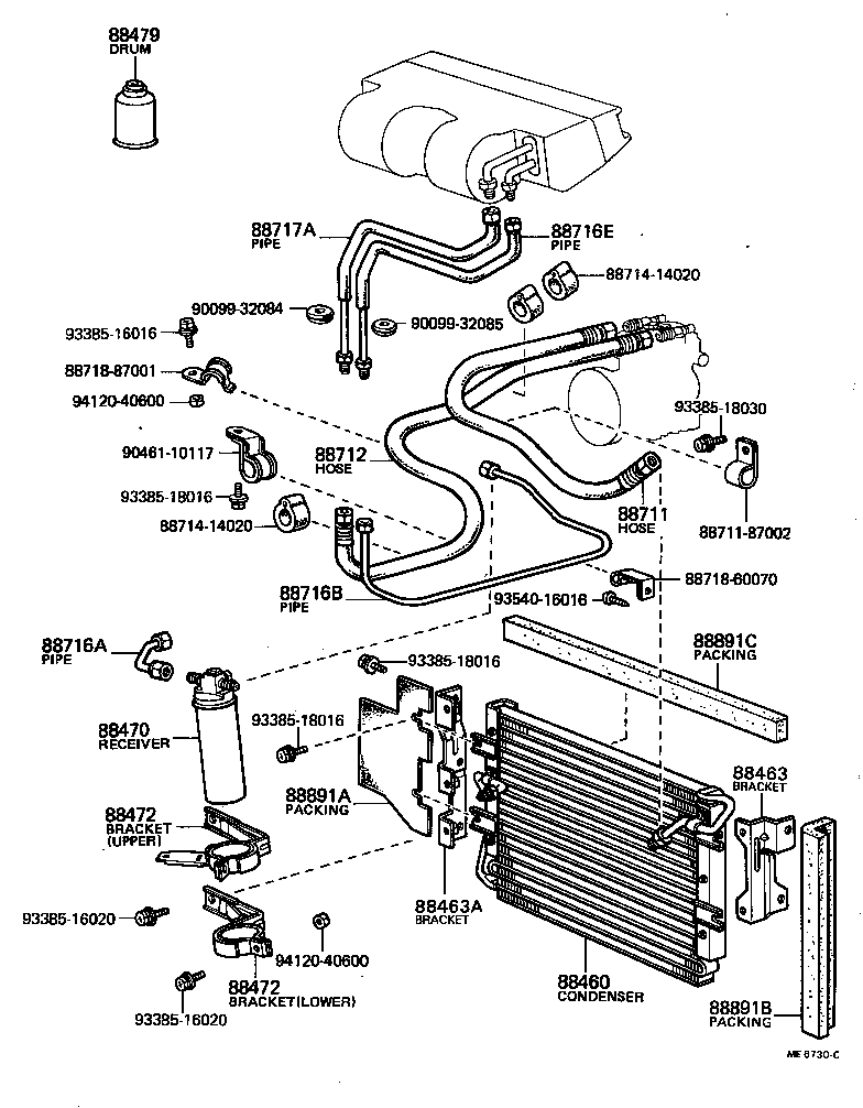 88460-87005 CONDENSER ASSY, COOLER product image