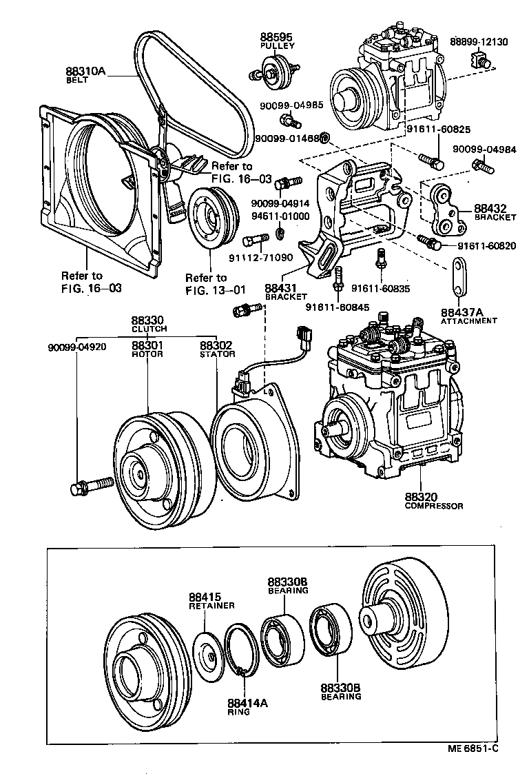 88320-36100 COMPRESSOR ASSY, COOLER product image