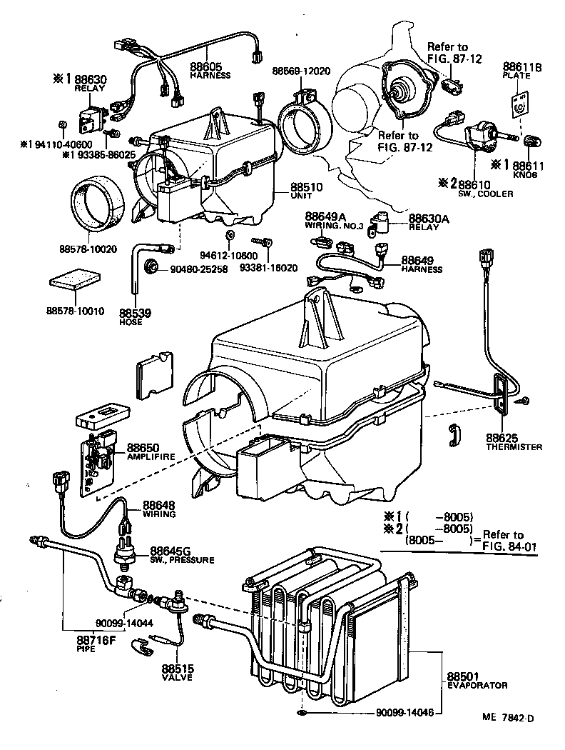 88645-22020 SWITCH, PRESSURE product image