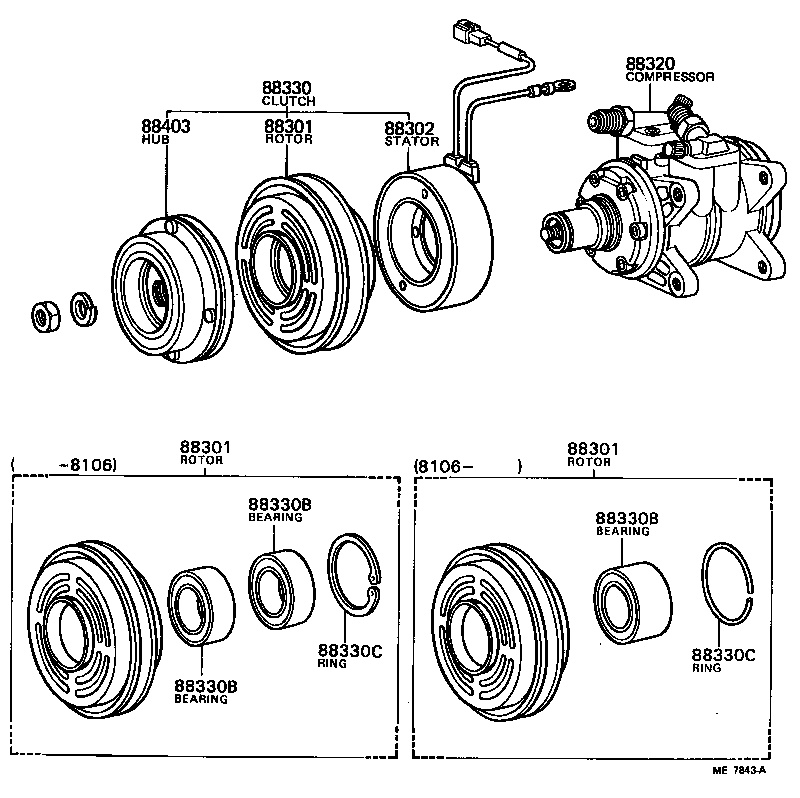 88375-30270 CAP, COOLER COMPRESSOR SERVICE VALVE product image