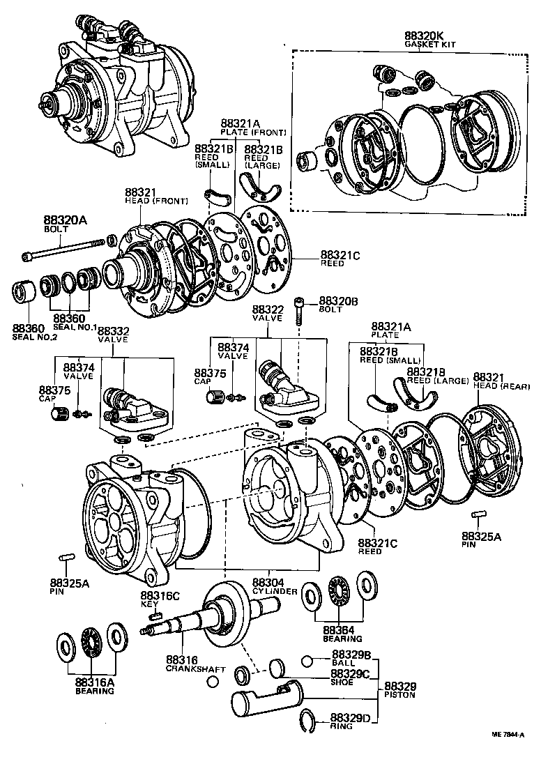 88375-30270 CAP, COOLER COMPRESSOR SERVICE VALVE product image