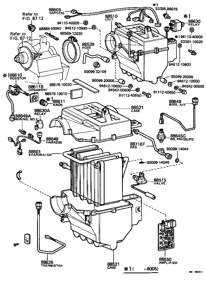 88645-22020 SWITCH, PRESSURE product image