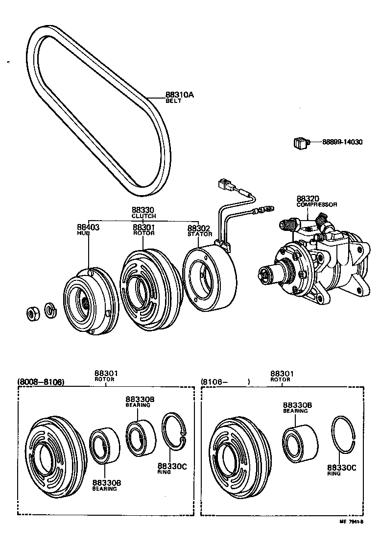 88320-60041 COMPRESSOR ASSY, COOLER product image