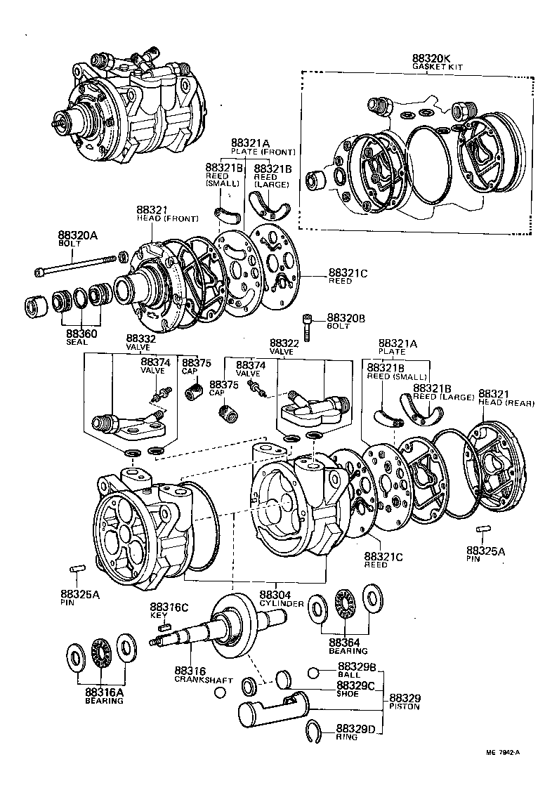 88320-60060 COMPRESSOR ASSY, COOLER product image