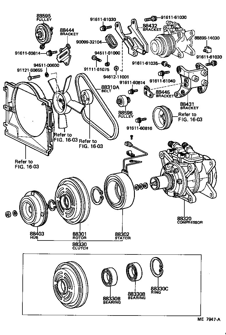 88320-37020 COMPRESSOR ASSY, COOLER product image