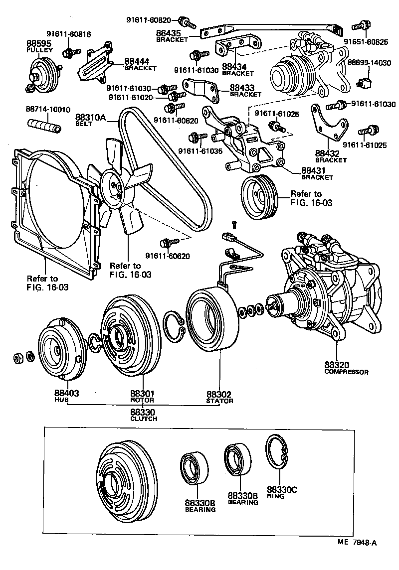 88320-37020 COMPRESSOR ASSY, COOLER product image