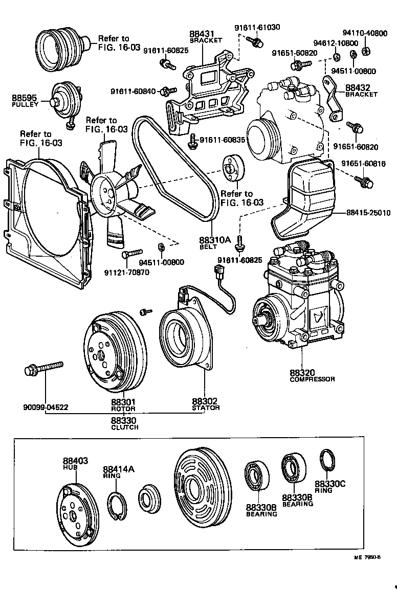 88320-37020 COMPRESSOR ASSY, COOLER product image