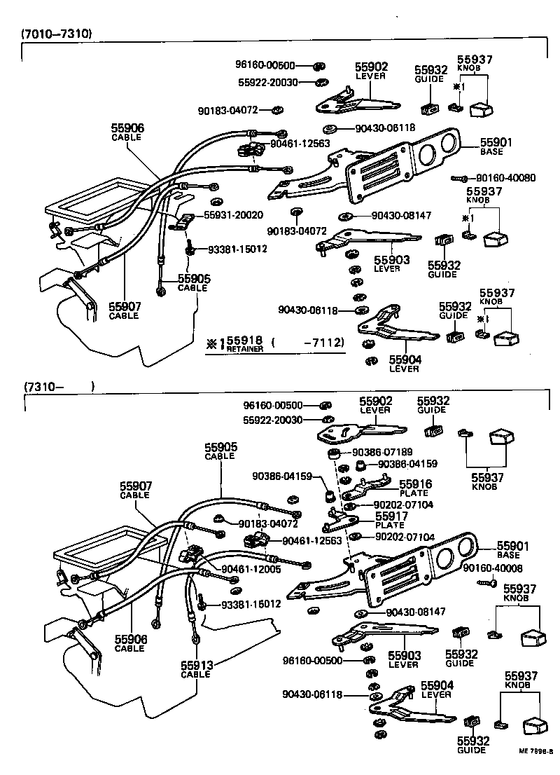 55901-10022 BASE SUB-ASSY, HEATER CONTROL product image