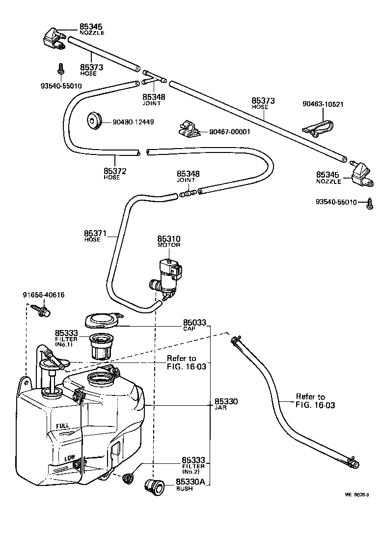 85330-16040 JAR ASSY, WINDSHIELD WASHER product image