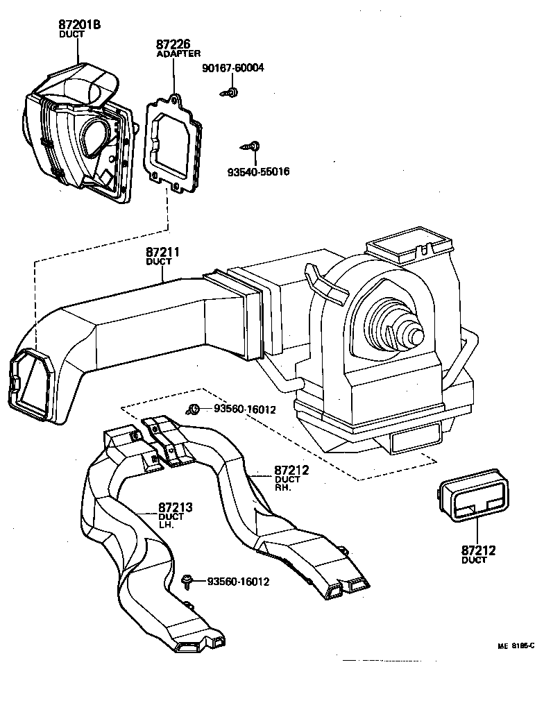55907-30110 CABLE SUB-ASSY, TEMPERATURE DAMPER CONTROL product image