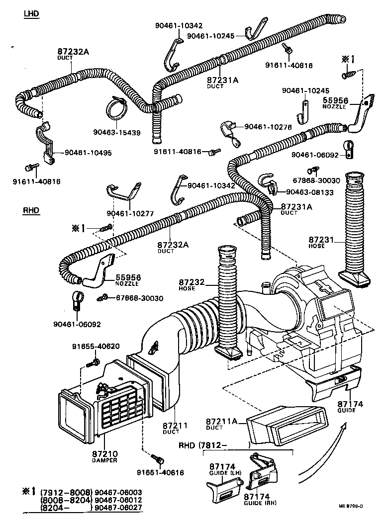 55907-95403 CABLE SUB-ASSY, WATER VALVE CONTROL product image