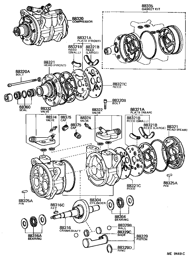 88320-60160 COMPRESSOR ASSY, COOLER product image