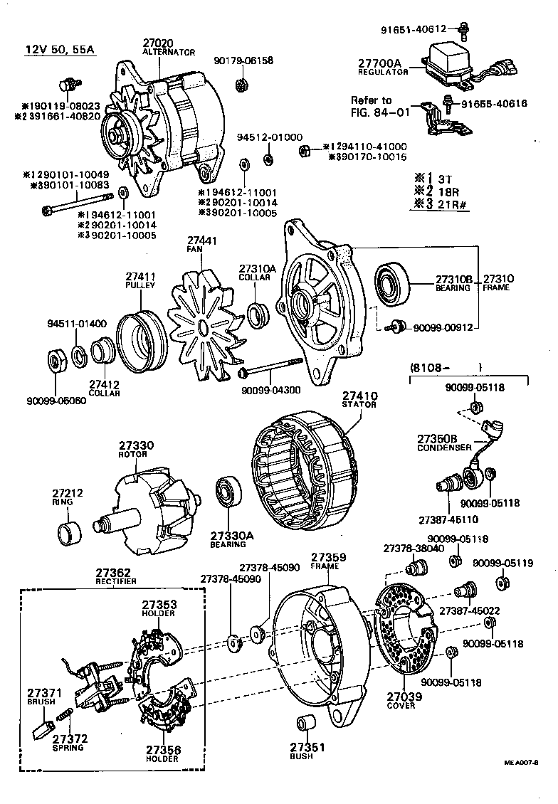 27310-45110 FRAME ASSY, DRIVE END, ALTERNATOR product image
