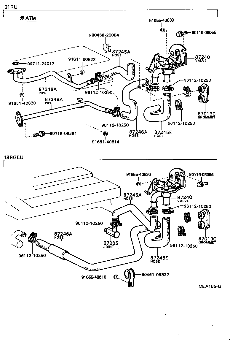 90480-01020 GROMMET, HEATER HOSE product image