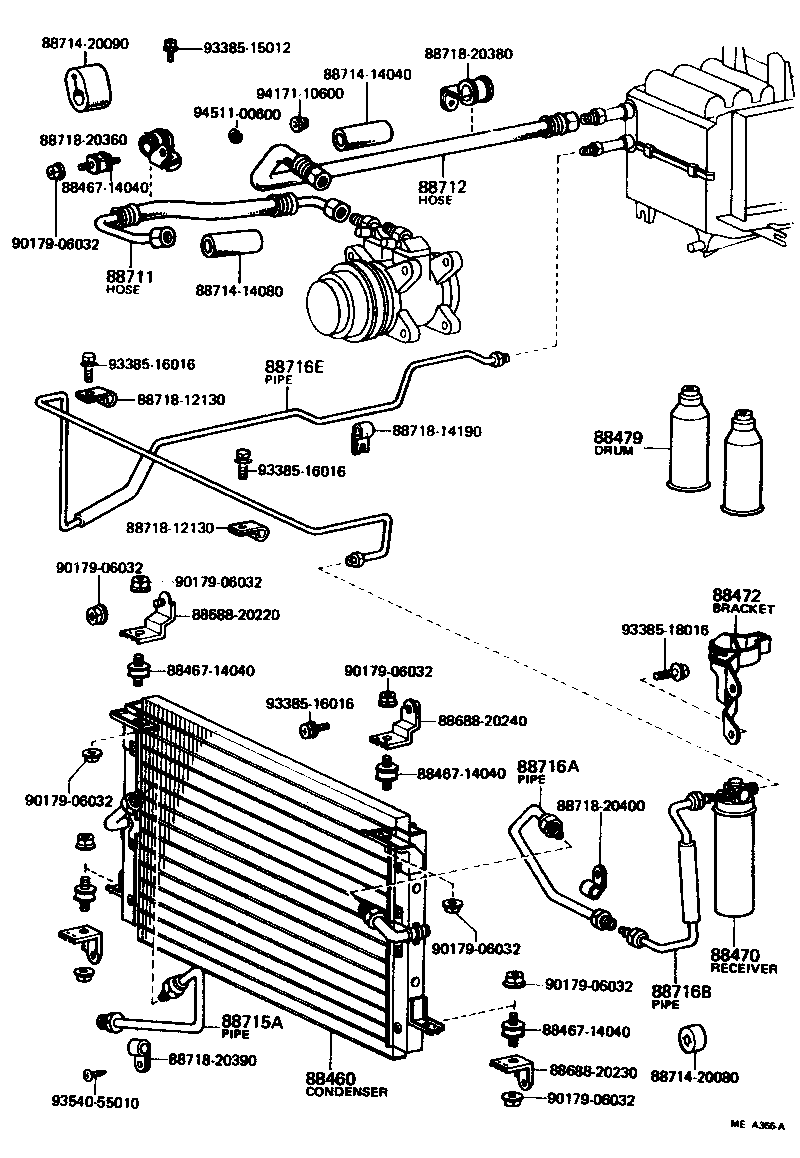 88460-20101 CONDENSER ASSY, COOLER product image