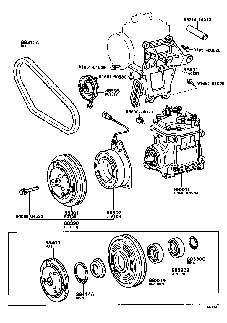 88320-22180 COMPRESSOR ASSY, COOLER product image