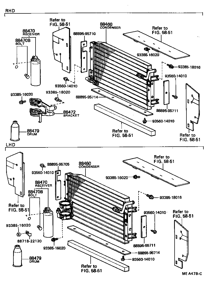 88460-95705 CONDENSER ASSY, COOLER product image