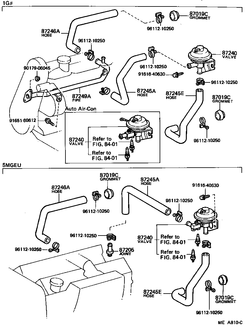 87156-30031 PIPE, HEATER WATER OUTLET, A product image