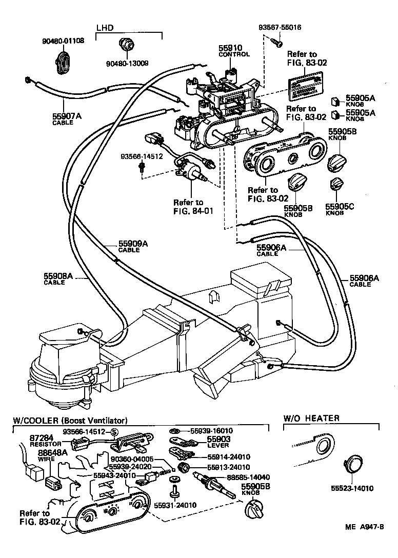 55085-14110 DUCT, AIR, SIDE NO.1 RH product image