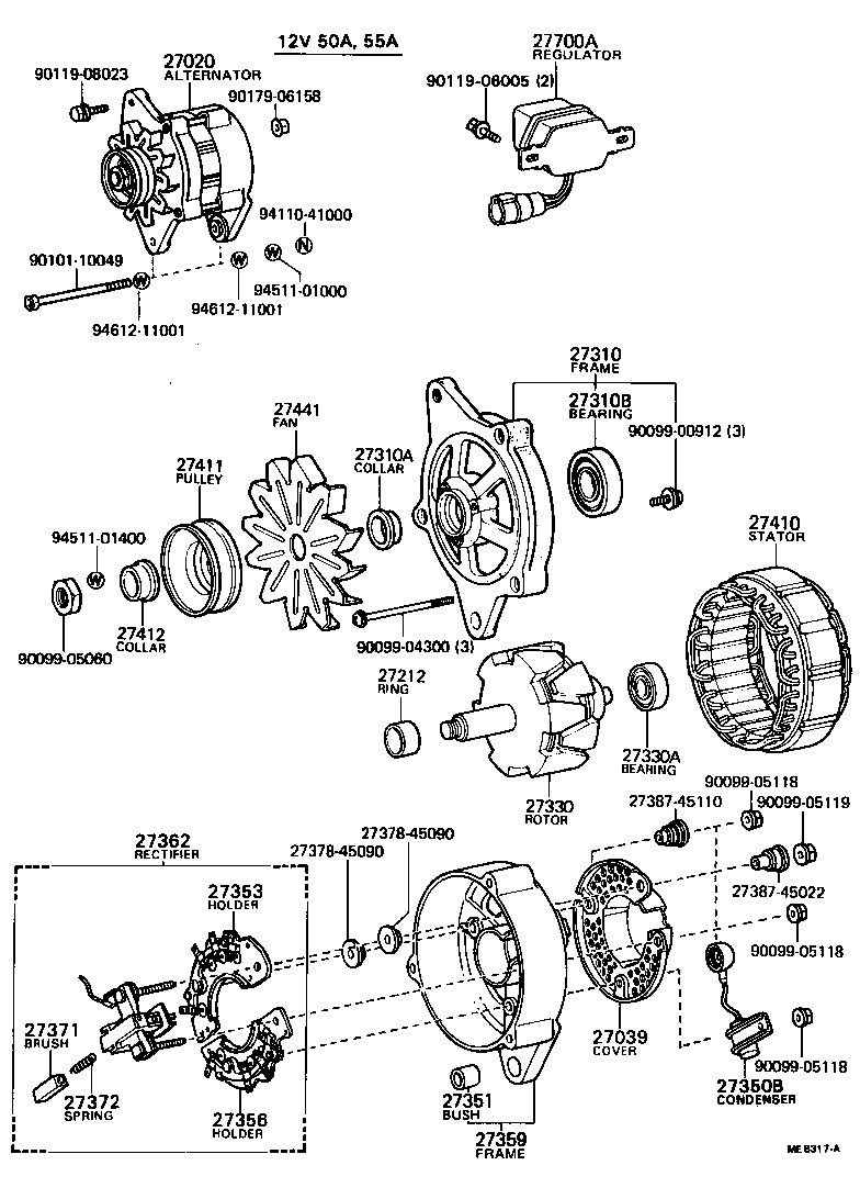 27371-72161 BRUSH, ALTERNATOR product image