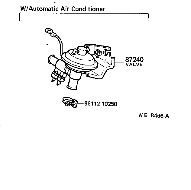 87208-14220 PIPE, HEATER WATER INLET, A product image