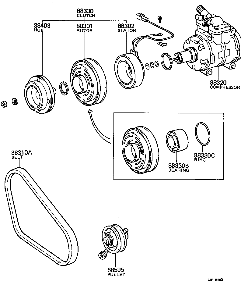 88320-14510 COMPRESSOR ASSY, COOLER product image