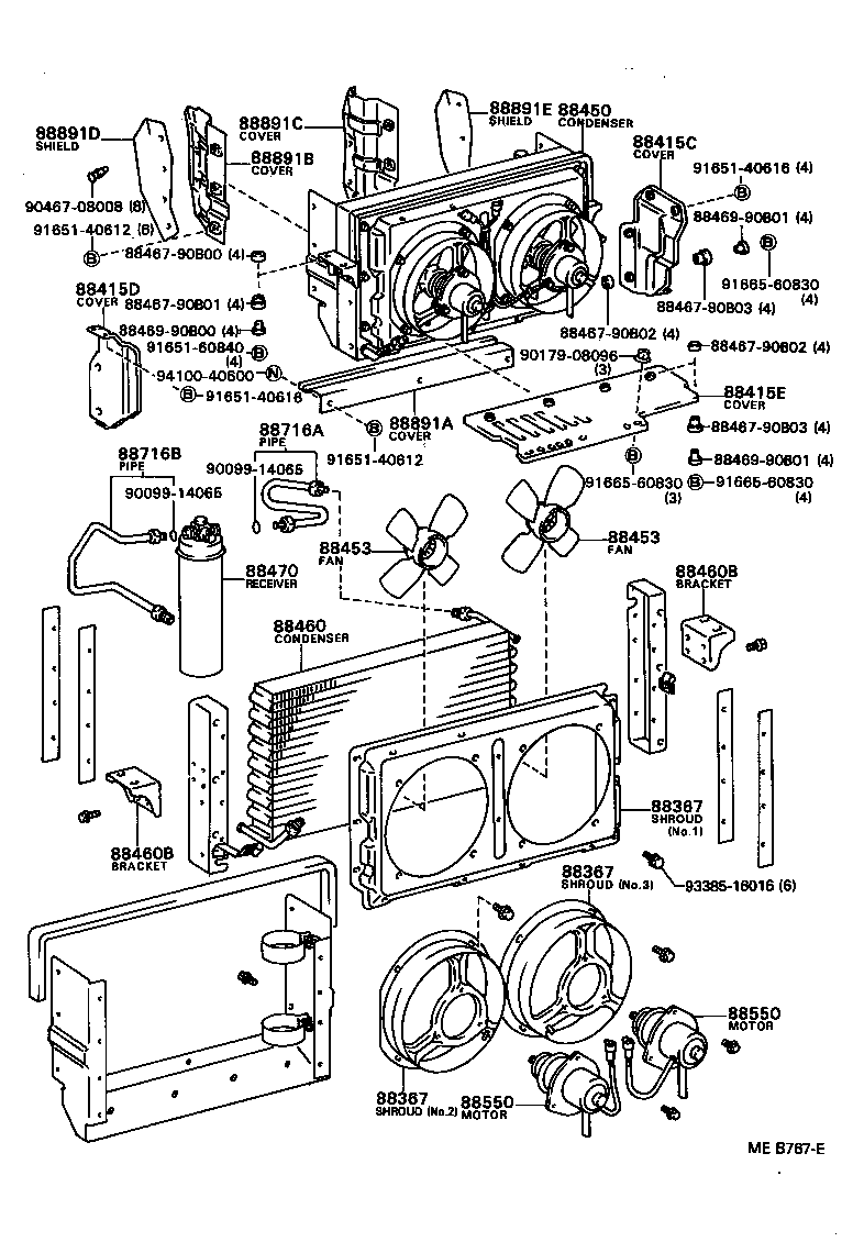 88340-90B00 CONDENSER ASSY, COOLER product image