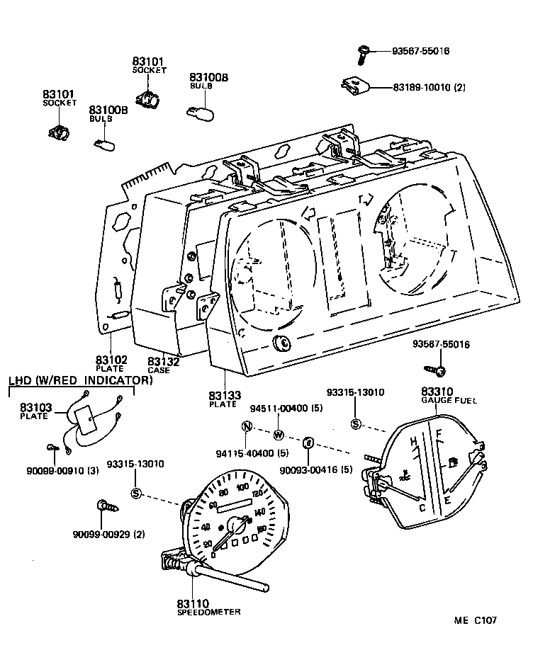 95411-19930 HOSE, VACUUM(FOR ECONOMETER) product image