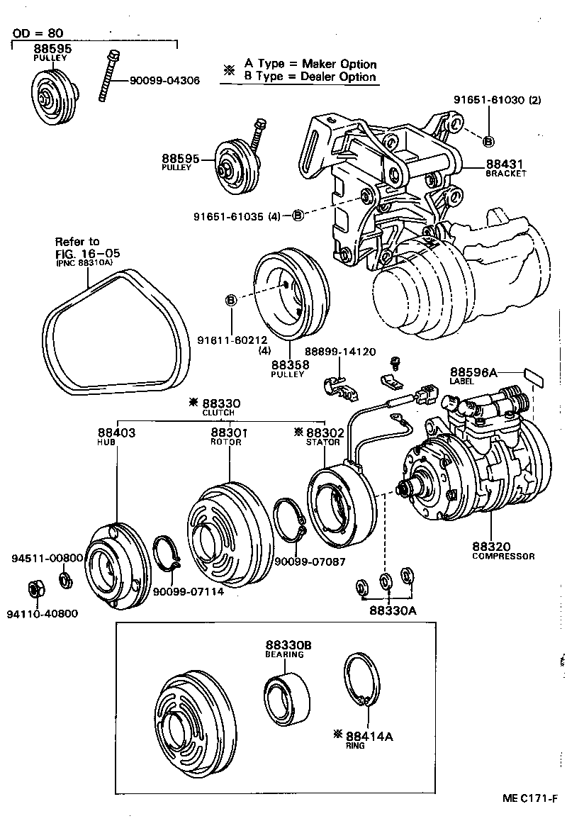 88403-14040 HUB SUB-ASSY, MAGNET CLUTCH product image