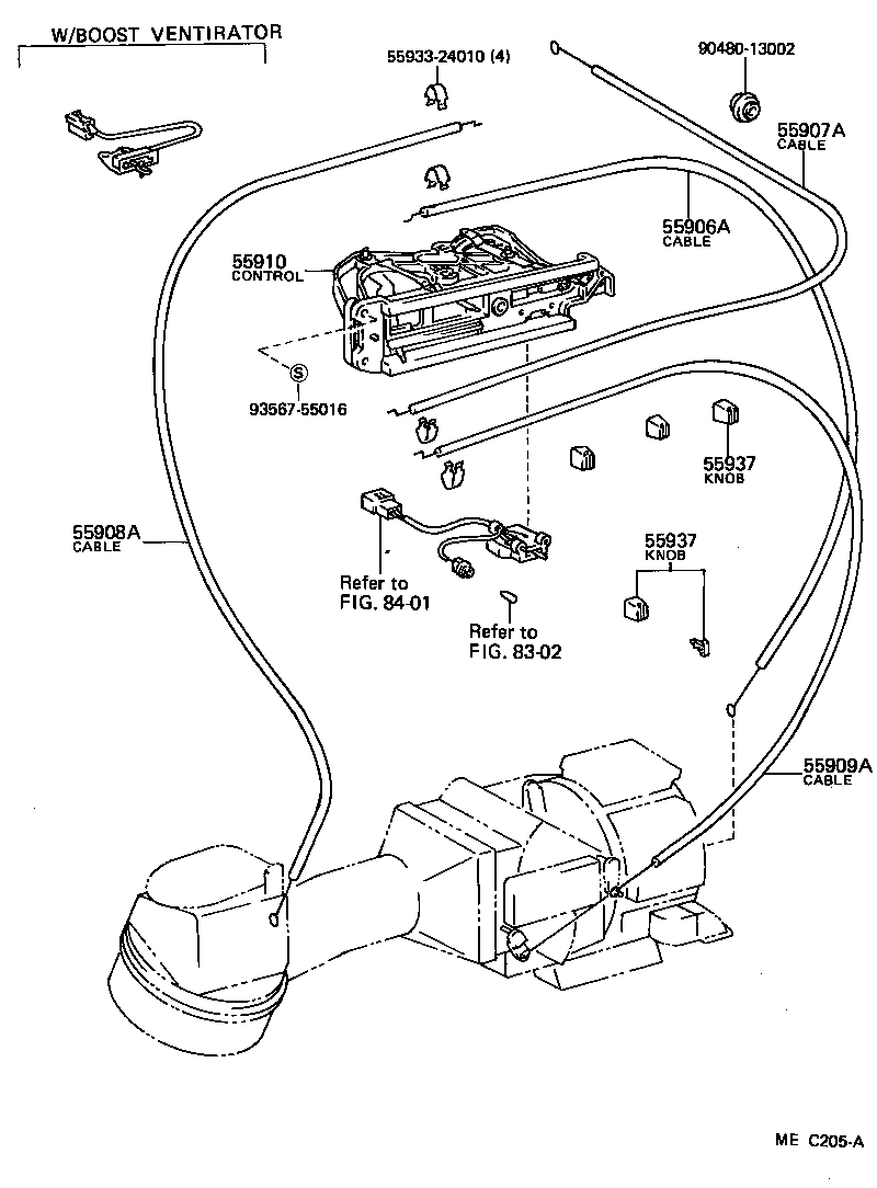 55088-10020 DUCT, AIR, SIDE NO.1 RH product image