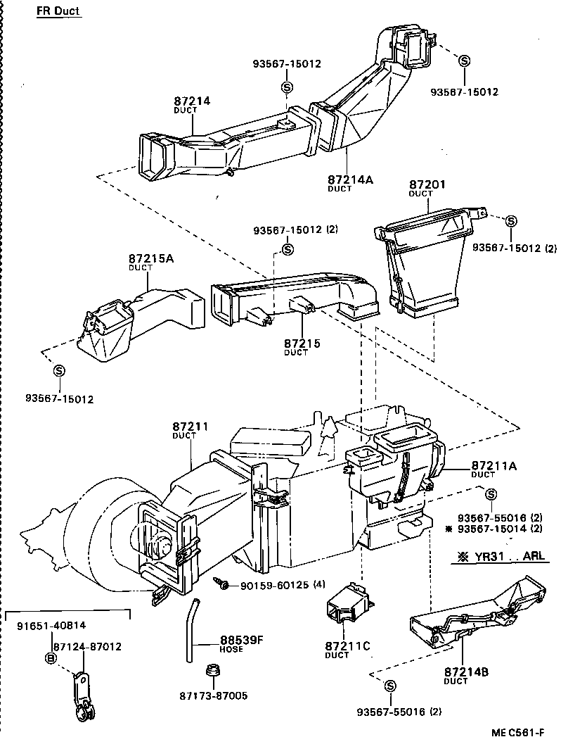55086-28030 DUCT SUB-ASSY, AIR, NO.1 product image