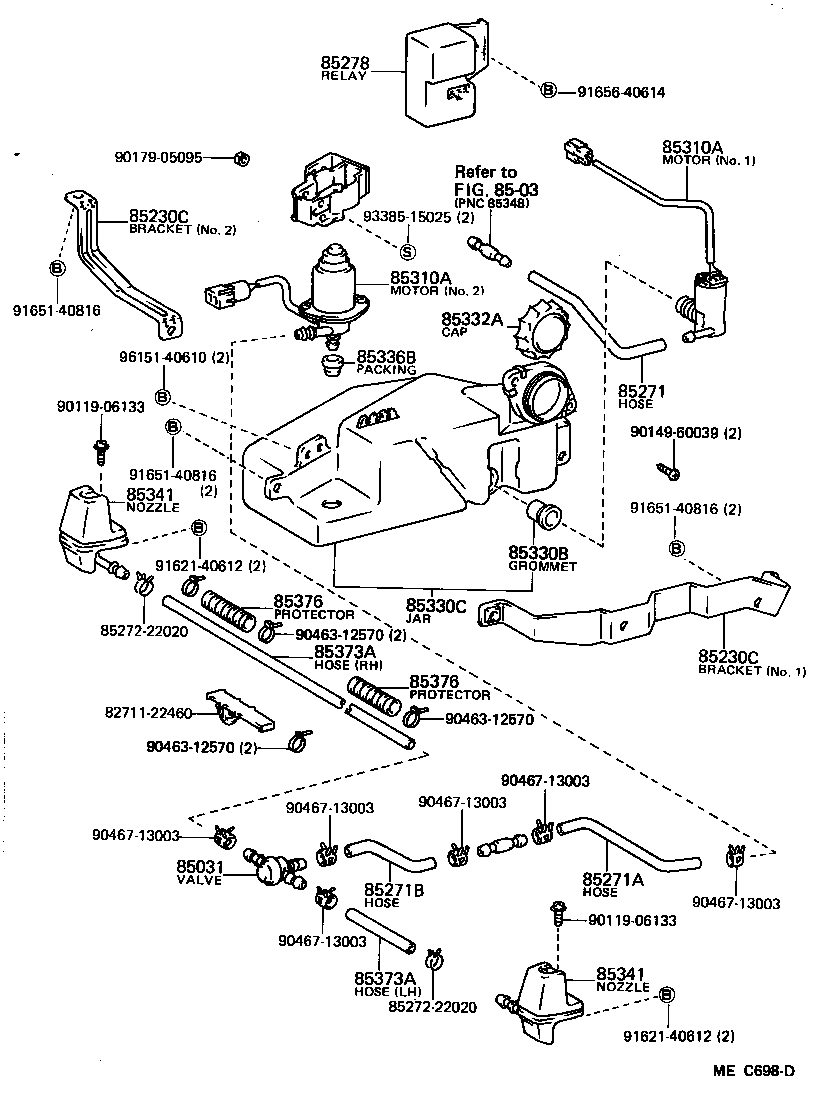 85331-95J01 JAR ASSY, HEADLAMP CLEANER WASHER product image