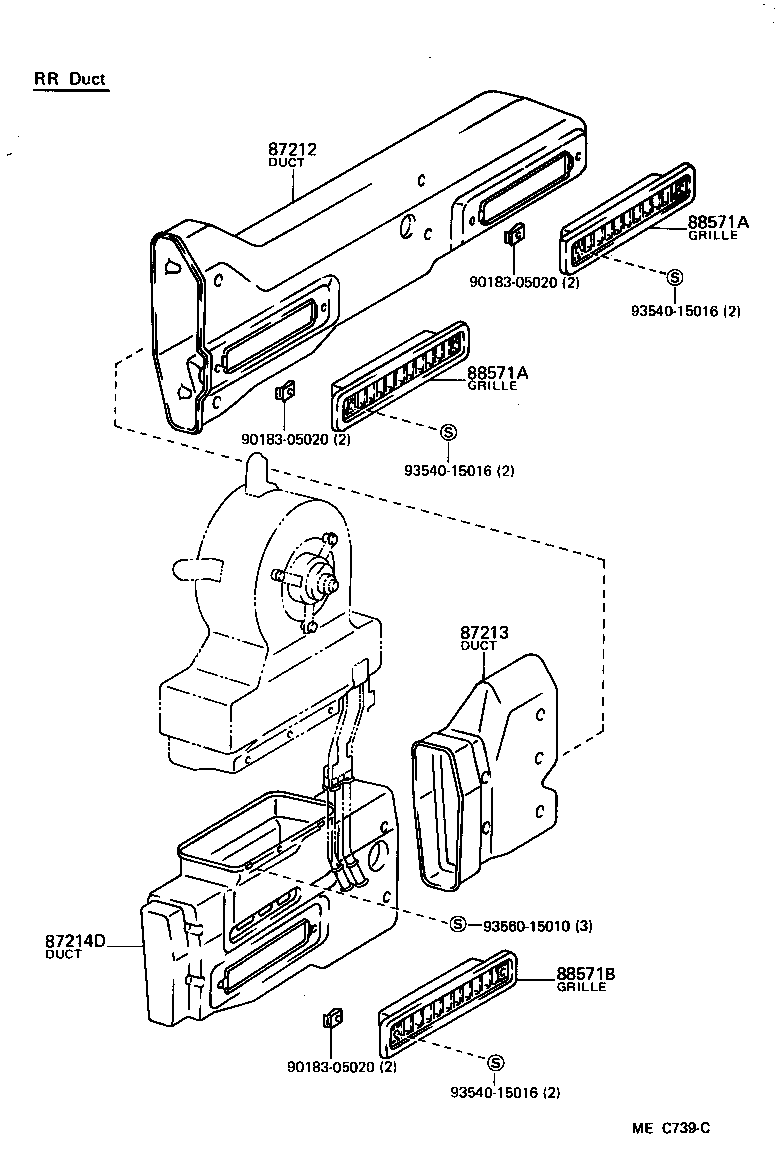 55086-95J00 DUCT SUB-ASSY, AIR, NO.1 product image
