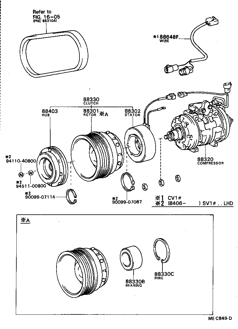 88320-32020 COMPRESSOR ASSY, COOLER product image