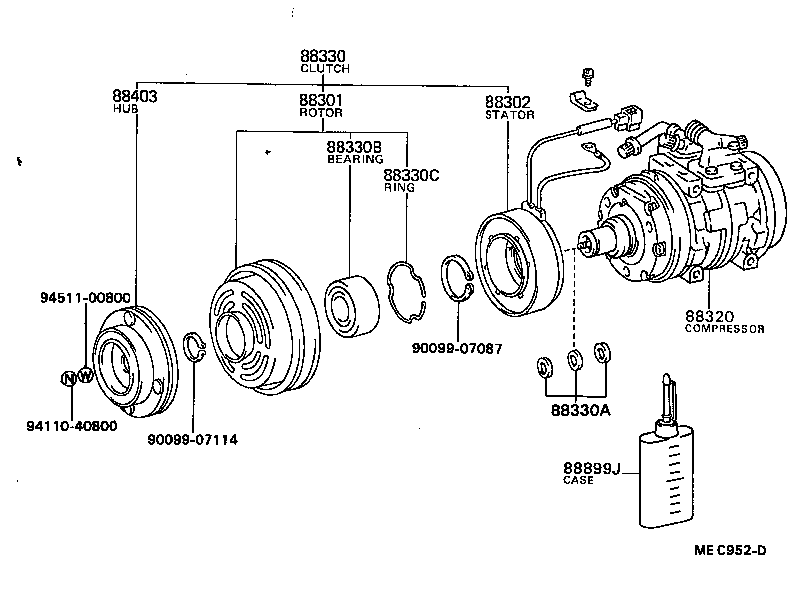 88320-28030 COMPRESSOR ASSY, COOLER product image