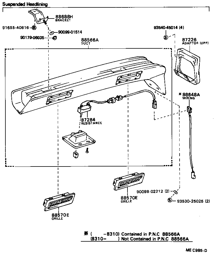 55086-28030 DUCT SUB-ASSY, AIR, NO.1 product image