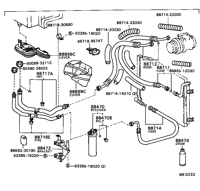 88460-95705 CONDENSER ASSY, COOLER product image