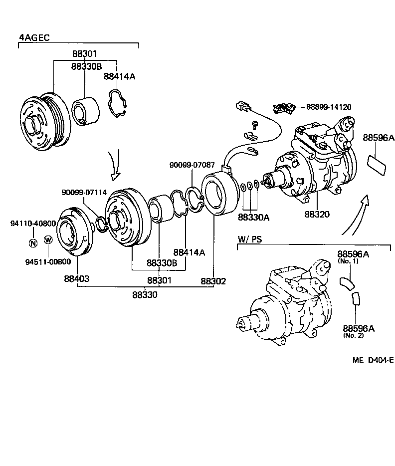 88320-12410 COMPRESSOR ASSY, COOLER product image