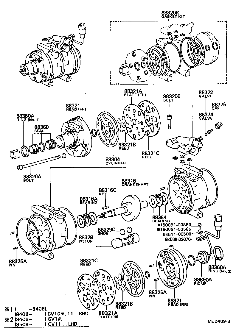 88320-32020 COMPRESSOR ASSY, COOLER product image