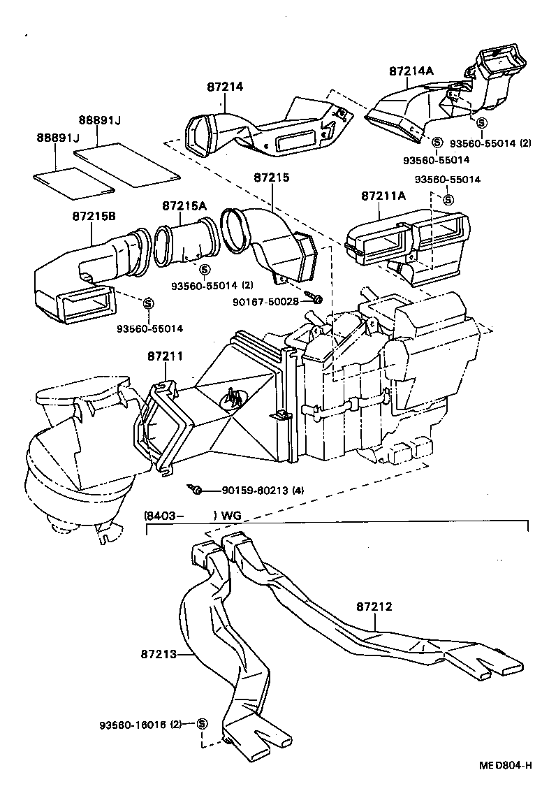 55082-89101 DUCT, AIR, NO.3 product image