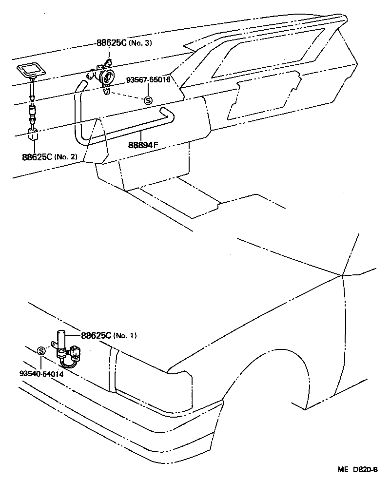 55085-30060 DUCT, AIR, SIDE NO.1 RH product image