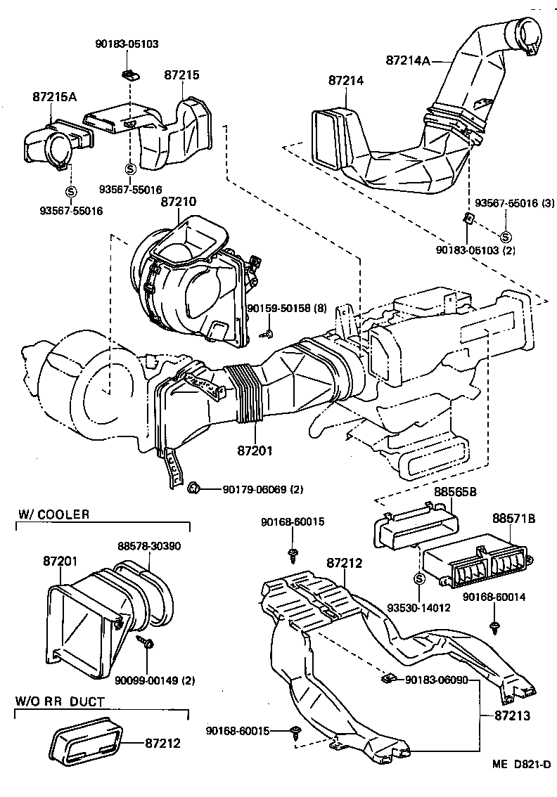 55086-30080 DUCT, AIR, NO.4 product image