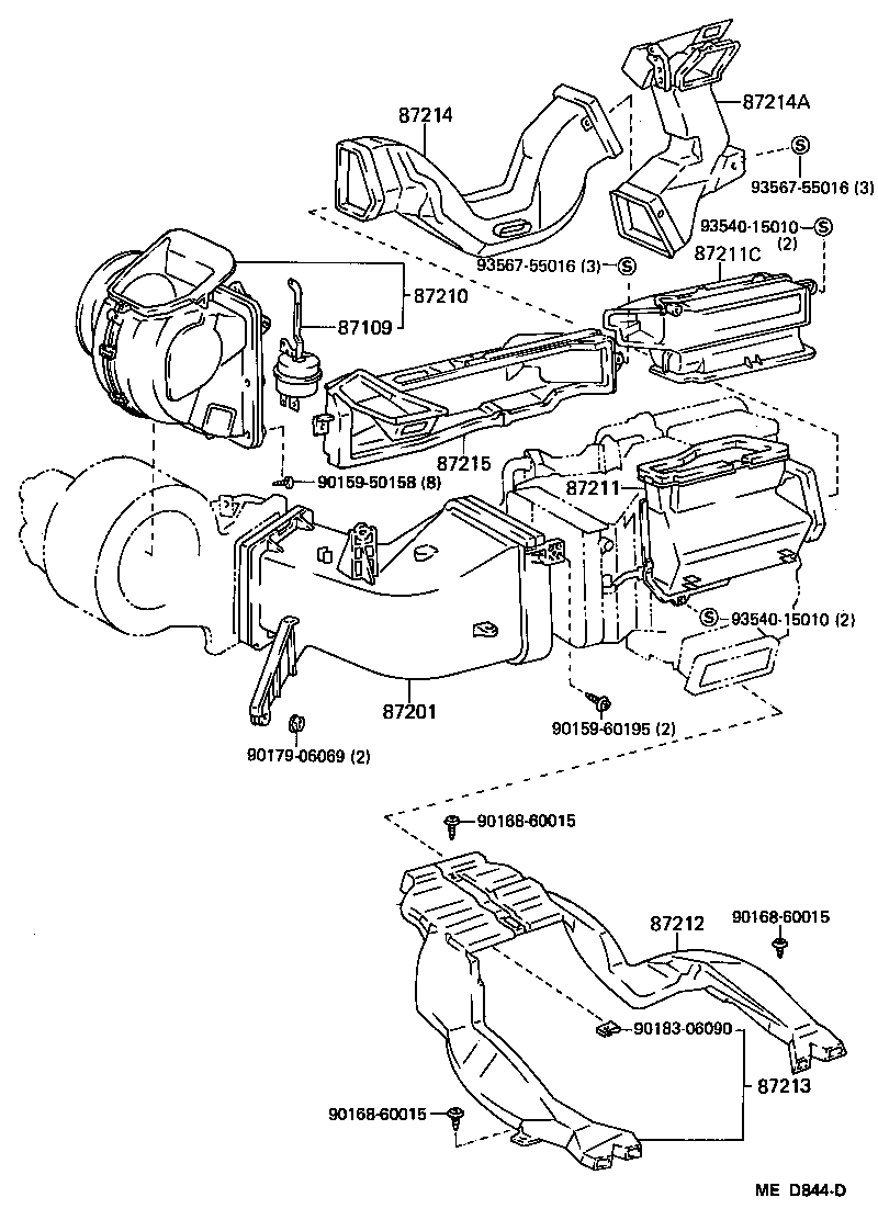 55085-30060 DUCT, AIR, SIDE NO.1 RH product image