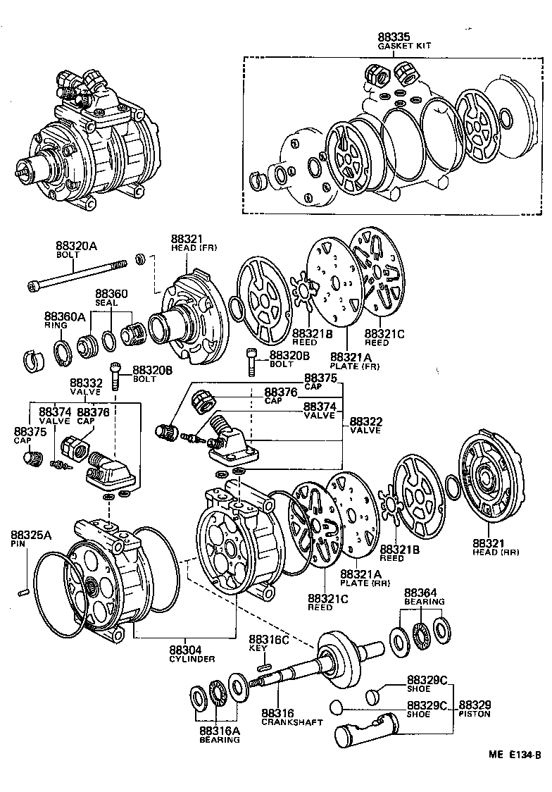 88320-35240 COMPRESSOR ASSY, COOLER product image
