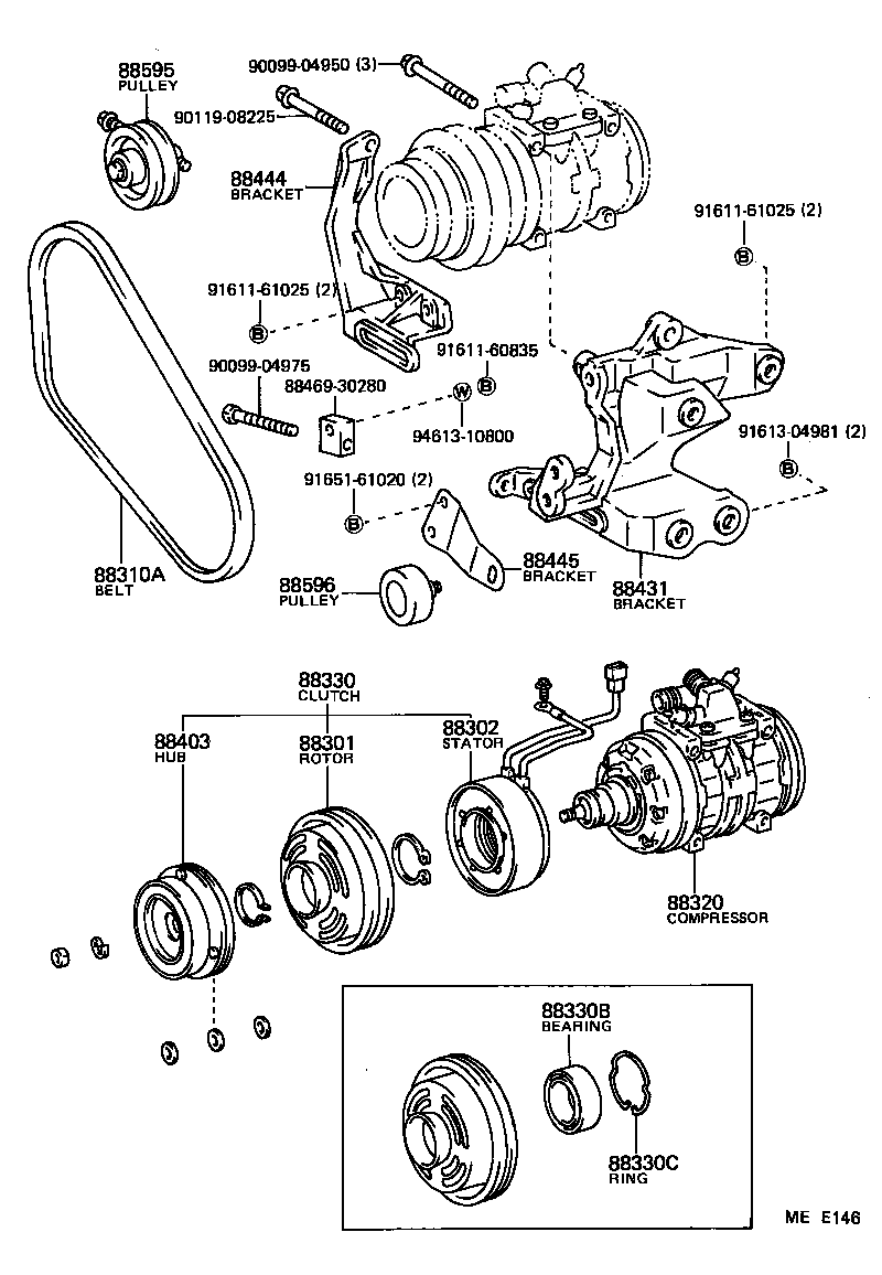 88320-37020 COMPRESSOR ASSY, COOLER product image